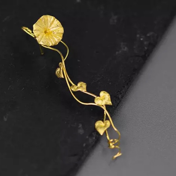 Gold 925 Silver The Zoorina Flower Brooch - Picture 4 of 5